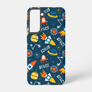 Cute Colourful Space Adventures Pattern Samsung Galaxy Case