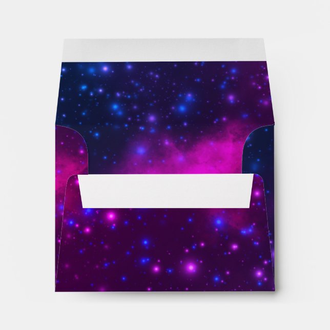 Cute Colourful Space Cosmic Universe Themed Envelope (Back (Bottom))