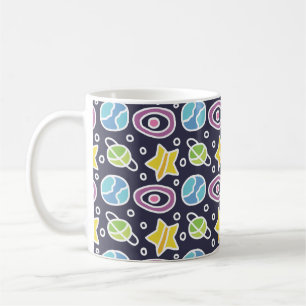 Cute Colourful Space Pattern Coffee Mug