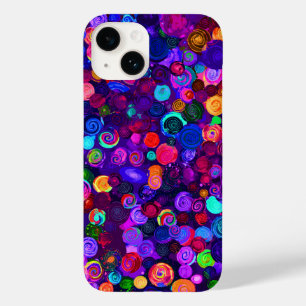 Cute colourful spiral cosmos patterns Case-Mate iPhone 14 case