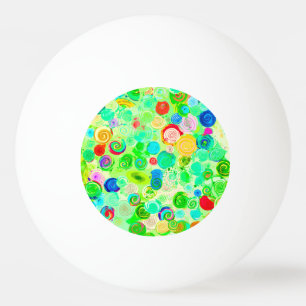 Cute colourful spiral cosmos patterns grocery bag ping pong ball