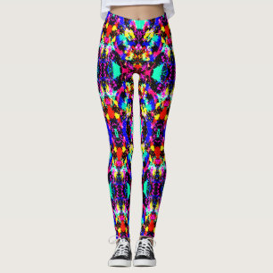 Cute colourful splatter paint leggings