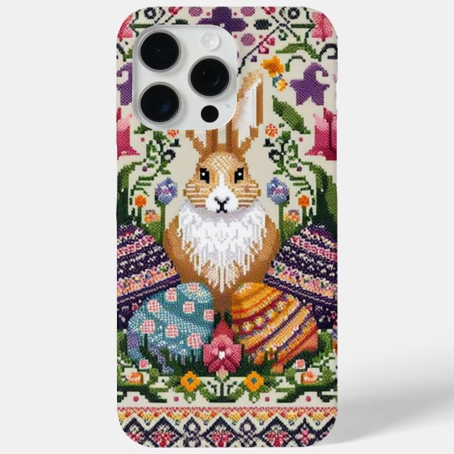 Cute/Colourful Spring/Easter fair isle  Case-Mate iPhone Case (Back)