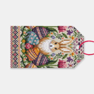 Cute/Colourful Spring/Easter fair isle Gift Tags