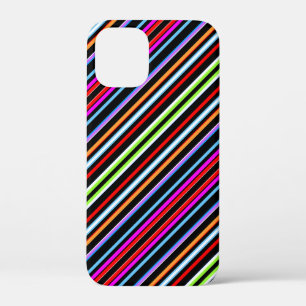 Cute colourful stripes iPhone 12 mini case