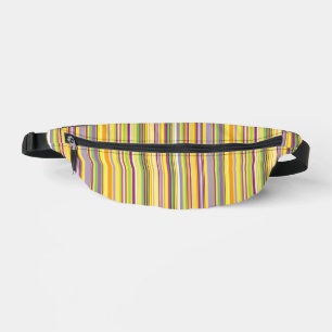 Cute colourful stripes design fanny pack