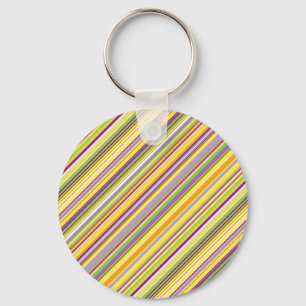 Cute colourful stripes design keychain
