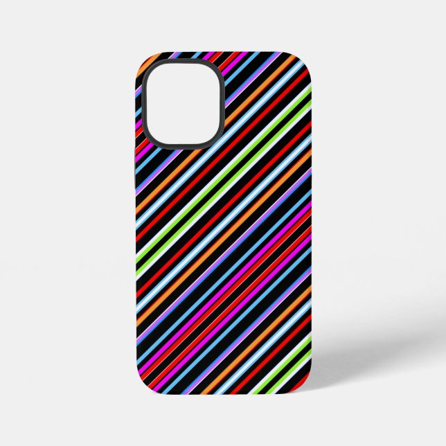 Cute colourful stripes iPhone case (Back)