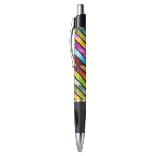 Cute colourful stripes pen