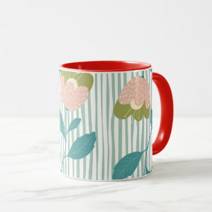 Cute colourful summer celebration Family red blue Mug