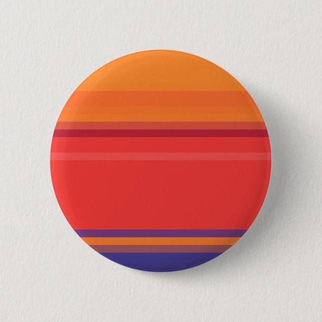 Cute colourful summer stripes  2 inch round button (Front)