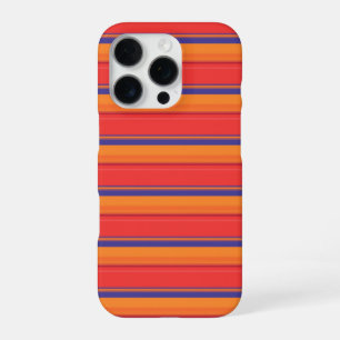 Cute colourful summer stripes iPhone 16 pro case