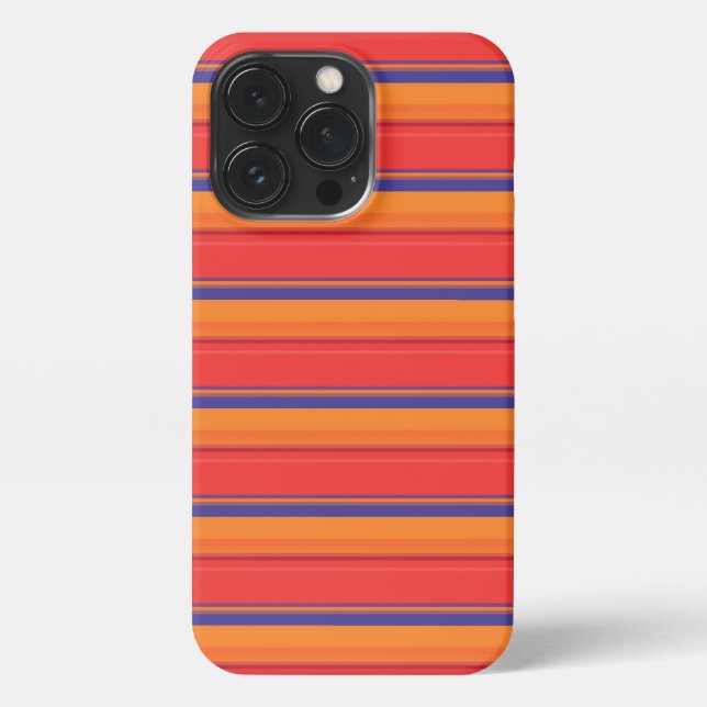 Cute colourful summer stripes  iPhone case (Back)