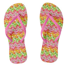 Cute colourful summer zigzag pattern Case-Mate iPh Flip Flops