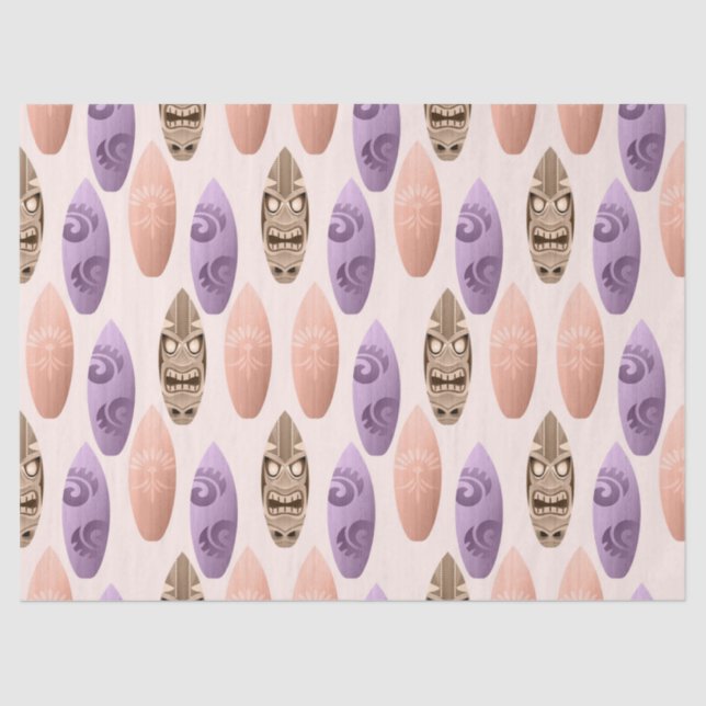 Cute Colourful Surfboards Decoupage Tissue Paper (Front)