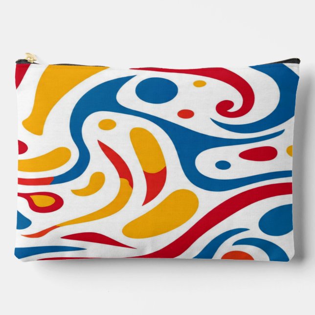 Cute colourful trendy classic pattern accessory  a pouch (Front)