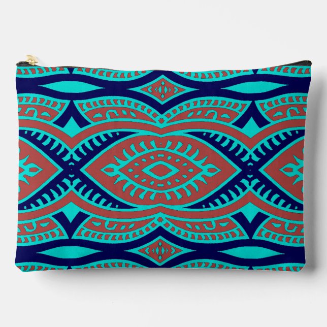 Cute colourful trendy classic pattern accessory  a pouch (Front)