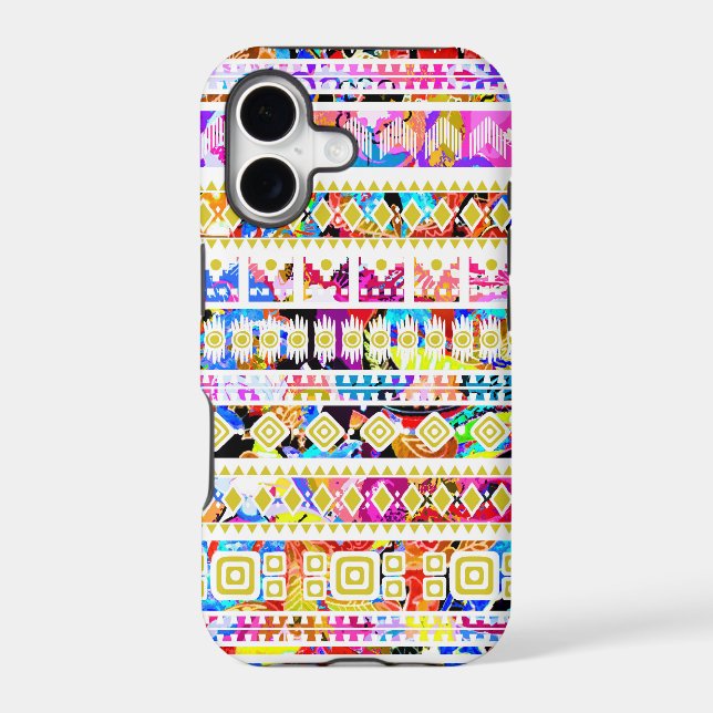 Cute colourful tribal aztec pattern (Back)