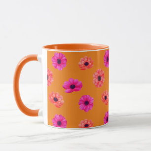 Cute &Colourful Tropical 3D Spring Flowers Pattern Mug
