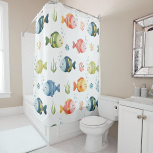 Cute Colourful Tropical Fish Pattern