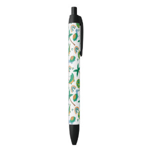 Cute Colourful Turtle Alligator Rainbow Pattern Black Ink Pen