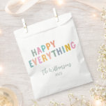 Cute Colourful Typography Happy Everything Custom Favour Bag<br><div class="desc">Cute Colourful Typography Happy Everything Simple Holiday Custom Favour Bags</div>