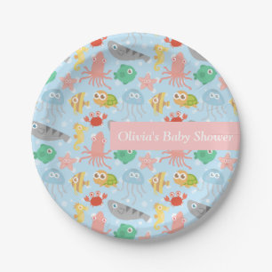 Cute Colourful Under the Sea Party Supplies Paper Plate