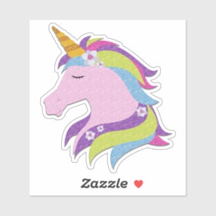 Cute colourful unicorn illustration