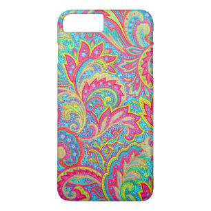 Cute colourful vintage floral design Case-Mate iPhone case