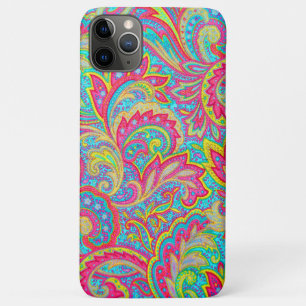 Cute colourful vintage floral design iPhone 11 pro max case