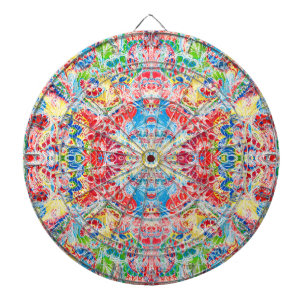 Cute colourful vintage floral iPhone wallet case Dartboard
