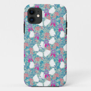 Cute colourful vintage floral pattern iPhone 11 case
