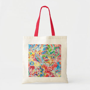 Cute colourful vintage floral samsung galaxy walle tote bag