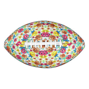 Cute colourful vintage roses patterns car magnet football