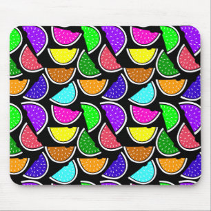Cute colourful watermelon pattern mouse pad