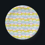 Cute Colourful Waves Emoji Kawaii Clouds Paper Plate<br><div class="desc">Add a cute and colourful accent to your gifts with this kawaii emoji clouds paper plates. It features kawaii clouds with colourful waves pattern. This cloud pattern paper plates will be perfect for baby showers and birthdays.</div>