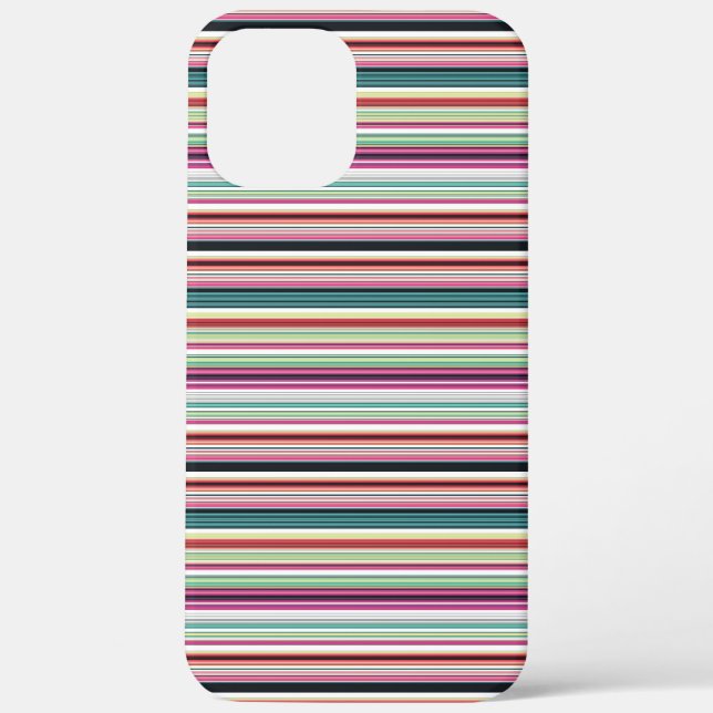 Cute colourful white stripes Case-Mate iPhone case (Back)
