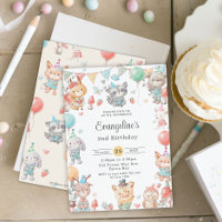 Cute Colourful Woodland Animals Birthday Party