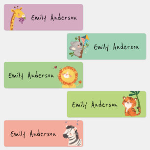 Cute Colourful Zoo Animals School Daycare