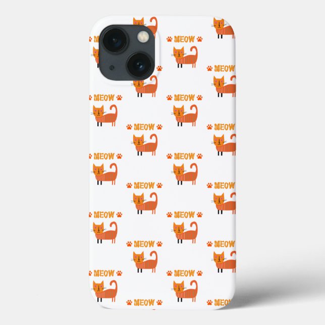 cute colourfull cat look great on i phone case (Back)