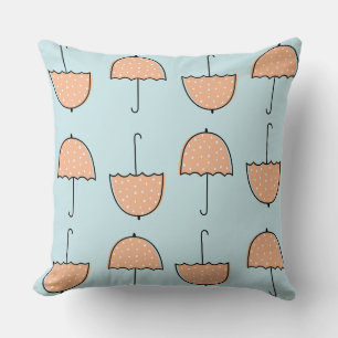 Cute colours blue and beige l Nursery baby girl Throw Pillow