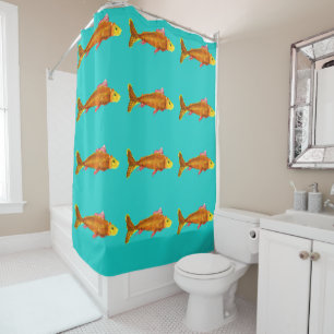 Cute comet goldfish pop art illustration