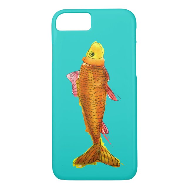 Cute comet goldfish pop art illustration Case-Mate iPhone case (Back)