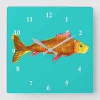 Cute comet goldfish pop art illustration