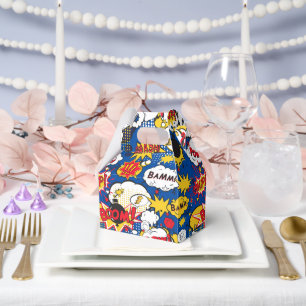 Cute Comic Book Pattern Favor Box
