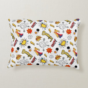 Cute Comic Pattern Accent Pillow