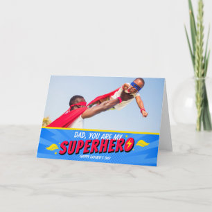 Cute Comic Superhero Fathers Day Card