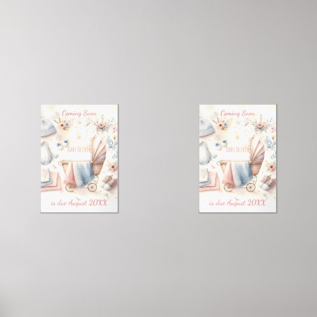 Cute coming soon announcement Invitation (Front)