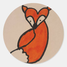 Cute comme autocollant de renard