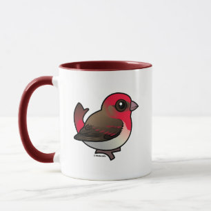Cute Common Rosefinch Mug